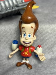 Adventures of Jimmy Neutron Boy Genius 3″ Figure Lot Rocket Mattel Rare 2002 T1