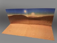 Oversize Dune Sea Backdrop Star Wars TVC Black Series Hasbro Kenner