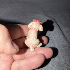 LR2- Vintage 1995 Puppy In My Pocket Pink Poodle With Bow