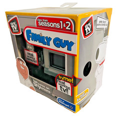 Family Guy Tiny TV Classics Real Working TV and Remote Seasons 1 & 2 Clips NEW