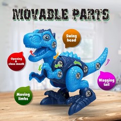 Dinosaur Toys for 3, 4, 5, 6, 7 Year Old Boys, Take Apart Toys with Electric …