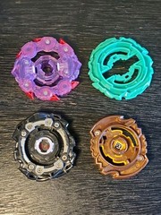 Beyblade Battle Toy Lot DVDs & Spinning Tops Tomy Hasbro Nelvana Bundle