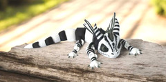 3D Printed Dragon Figurine Beetlejuice Gothic Fantasy 6.3 ” Next Day Ship