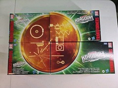 NISB Transformers Kingdom Golden Disk Collection Full Set Terrorsaur and team