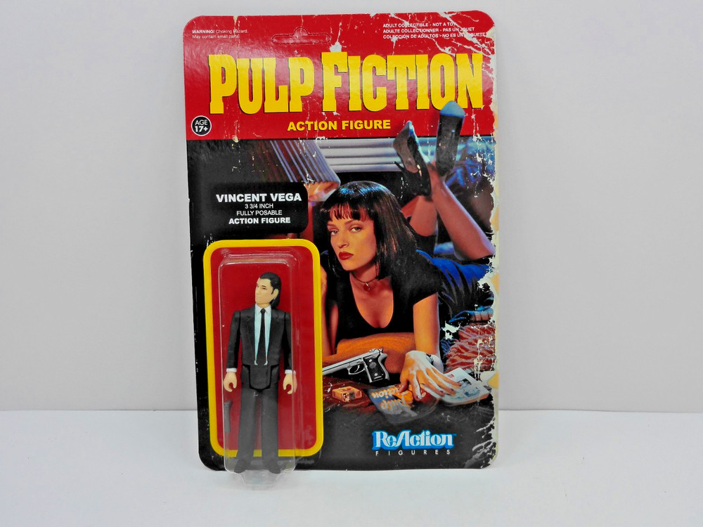 SUPER7 /FUNKO PULP FICTION VINCENT VEGA ACTION FIGURE REACTION MOC NEW