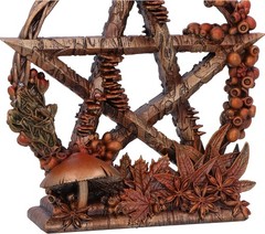 Nemesis Now Season of The Pentagram Figurine, Resin, Gold/Brown (Autumn), 16.5cm