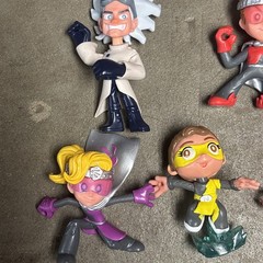Lot Of 5 Ninja Kidz Mini Figures Characters