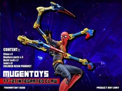 TT-21: Mugen Toys Blue Red & Gold Claw upgrade kit for 1/12 SHF Spiderman