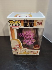 Bicyle Girl 16 /1000 PX Bloody FUNKO POP Walking Dead SIGNED Melissa Cowan JSA