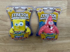 NEW 2025 Stretch Armstrong SpongeBob & Patrick Stretch Squeeze Toy Set
