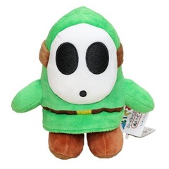 5X Black Green Yellow Blue Red Shy Guy Super Mario Bros Plush Toy Figure Doll 6″