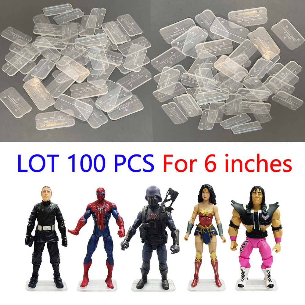 LOT 100 Display Stands BASE For 6” Gi joe Marvel Legends MOTU DC Comic Figure K