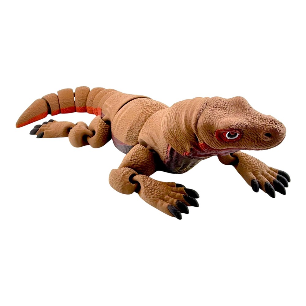 3D Printed Komodo Dragon – “Volcano” Exotic Morph – Fully Articulated (13 Inches