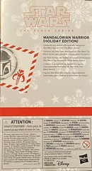 2022 Star Wars The Black Series MANDALORIAN WARRIOR Holiday Edition 6″ NEW
