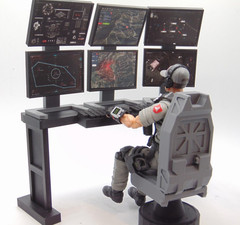Custom 1/12 Scale Surveillance Command Center Computer Station Screen Upgrades
