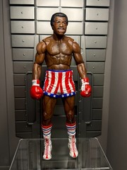 Rocky Series 1 Apollo Creed USA Trunks Post Fight 7″ Action Figure NECA LOOSE