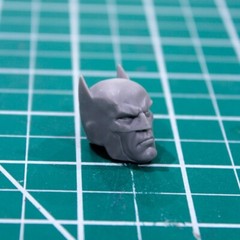 Custom Resin Caped Crusader head cast 7in. scale 1:10 McFarlane Batman TDK
