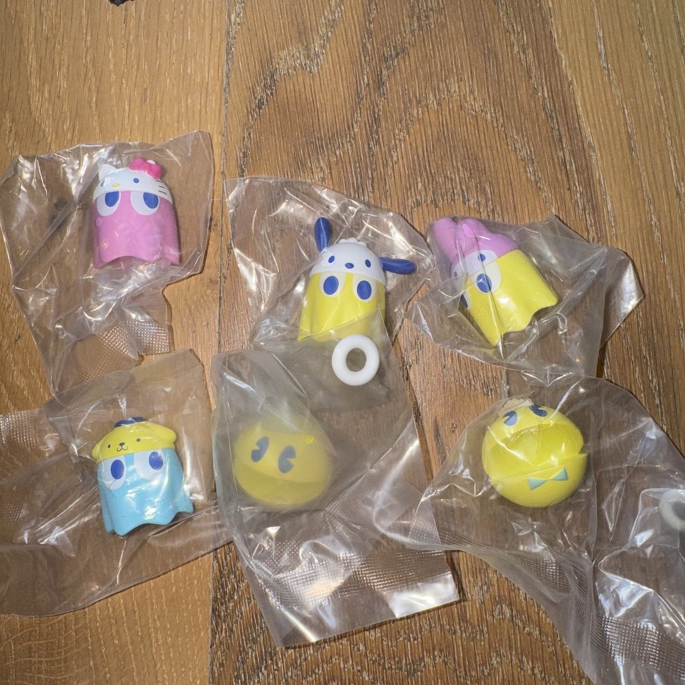 Pac Man x Sanrio Chibi Collect Megahouse 1.5-Inch Mini-Figures – Complete Set