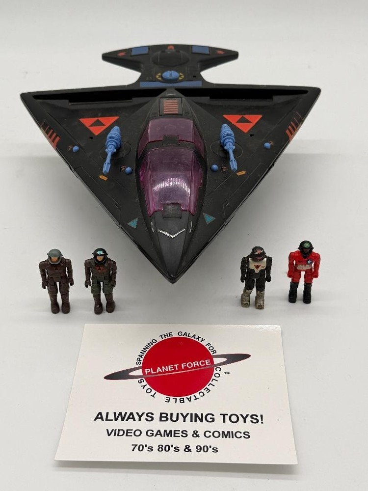 1986 Shadow Bat w/ Figures Vintage Starcom Coleco Vehicle