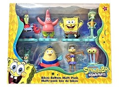 SpongeBob SquarePants Bikini Bottom Multi Pack 8 Figures Birthday Cake Toppers