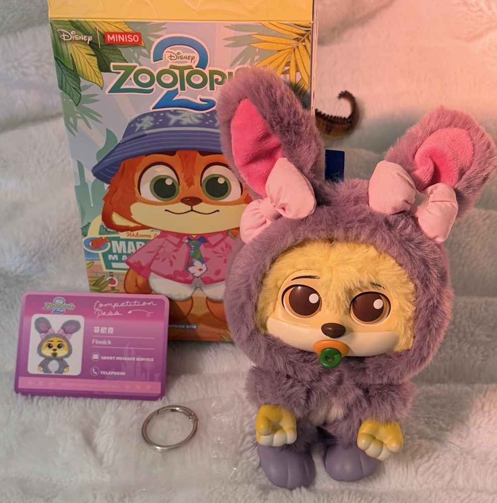 MINISO Disney Zootopia 2 City Residents Series Vinyl Plush Blind Box Finnick