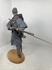 1/6 CUSTOM CIVIL WAR UNION “YANKEE” CHARGING INFANTRYMAN MUSKET + OAK STAND