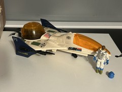 GI JOE 1987 Battle Force 2000 Vector Jet w/ Pilot Maverick