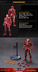 Marvel Avengers Iron Man Mark 45 MK45 Ironman Toy Action Figure Collection Model