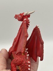 2 Dragon Action Figures 2007 Green Yellow “Dark Dargon” & Plastoy Red Yellow 👀