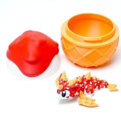 3D Printed Colorful Dragon Egg Model,Articulated Animals Figure,Toys Home Decor