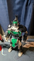 Power Rangers Mystic Force Megazord Titan red green & blue parts damaged