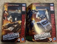 Transformers Kingdom War for Cybertron Slammer And Pipes Lot