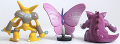Alakazam Venomoth Nidoking TOMY Pokemon figure set 1999 Vintage Nintendo lot