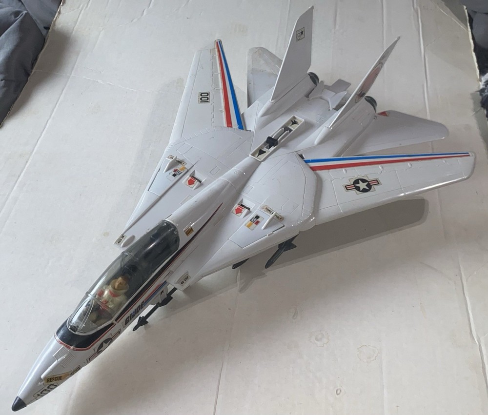 1983 Hasbro GI Joe Sky Striker Jet-95% Complete w/Pilot Figure