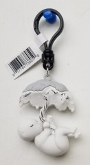 (2024) Monogram 2.75″ Junji Ito Uzumaki B&W “Mushroom Baby” 3D Figural Bag Clip