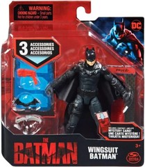 DC Comics The Batman Wing Suit Action Figures Toy with Mystery Card and Weapon