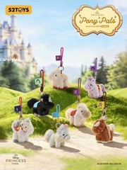 52toys Disney Princess Pony Pals Blind Box Plush Keychain Bag Charm Gift Toys