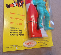 RARE Vintage Ray Line RIPCORD TV Show Sky Diving Parachutist Toy Mint On Card