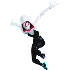 Spider-Man:Into The Spider-Verse Spider-Gwen & Spider-Ham 1:12 SV-Action Figure