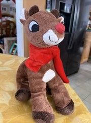 9 1/2″ 50 Years Rudolph The Red Nosed Reindeer Scarf Logo Soft Plush Dandee NWT