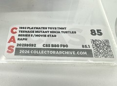 1992 Playmates Teenage Mutant Ninja Turtles Movie Star Raph MOC CAS 85 TMNT