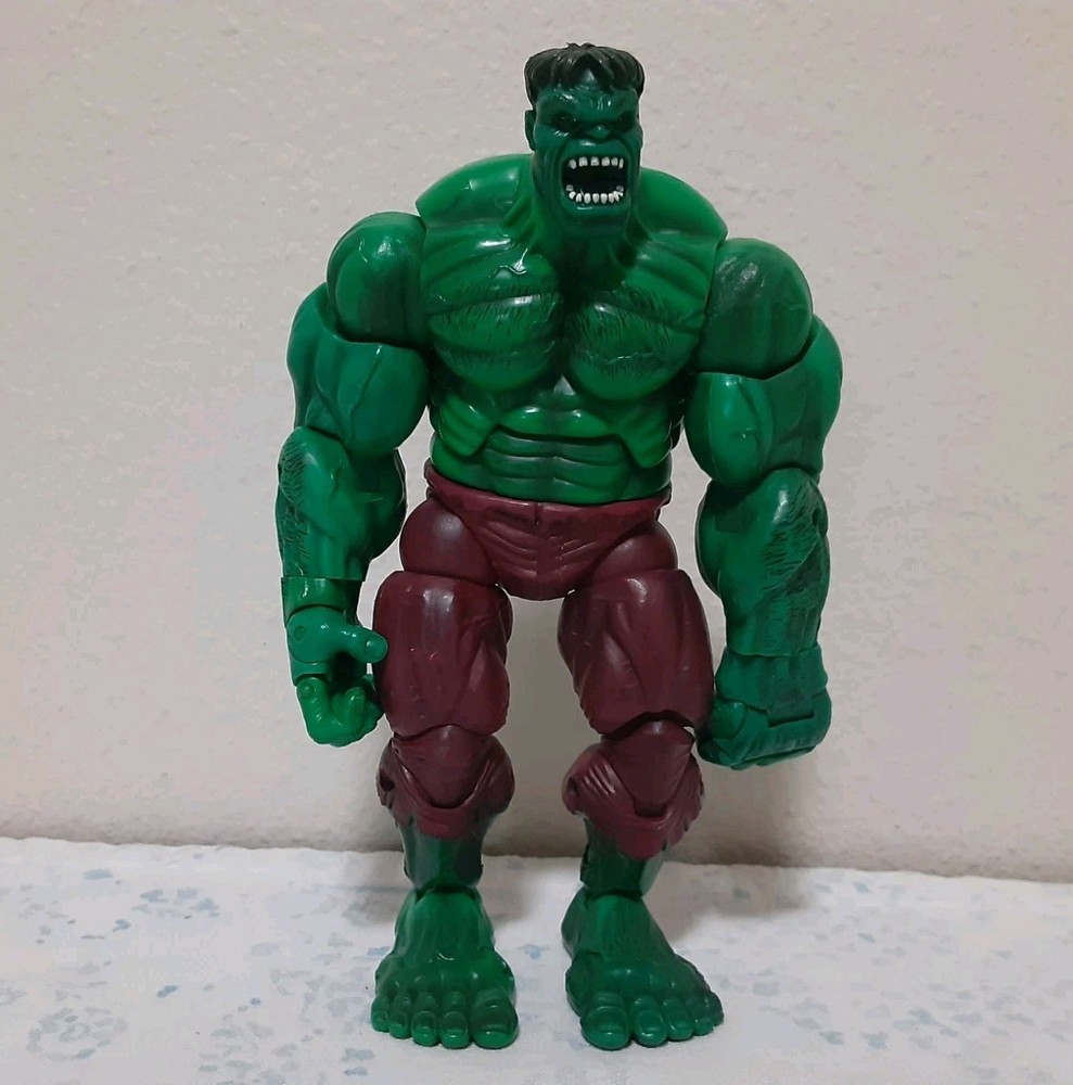 ToyBiz Gamma Punch Hulk 2004 Fully Jointed Marvel Action Figure Green Purple