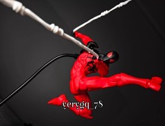 In US! MESS TOYS Symbiote Spider-Man Action Figure Black Red Model Boy Toys Gift
