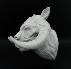 Tauntaun and Jerba Heads for 3.75 in & 6 in Figure Diorama (1:18 & 1:12 )