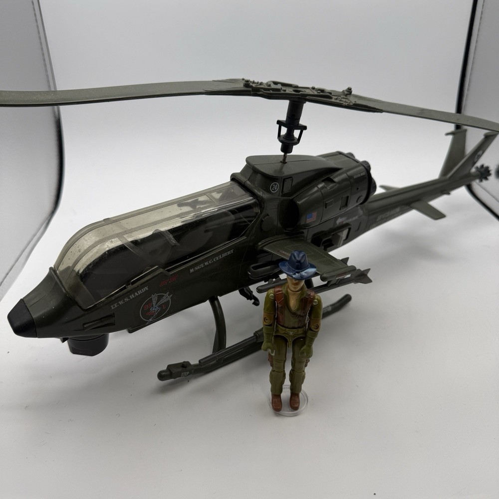 Gi Joe 1983 Dragonfly Complete With Wild Bill And Functioning