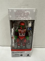 Star Wars Hasbro Black Series Action Figure Mandalorian Warrior Holiday Edition