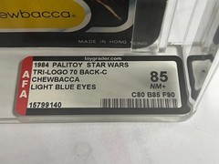 Star Wars Vintage 1984 Tri-Logo Chewbacca 70 Back SINGLE HIGHEST GRADED AFA 85!!