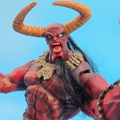 Chaos Comics Lucifer-Dark Alliance Action Figure Red Demon with Skull Staff