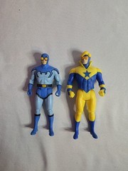 Mcfarlane Super Powers Blue Beetle & Booster Gold Action Figures Loose Pair