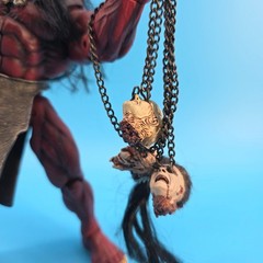 Chaos Comics Lucifer-Dark Alliance Action Figure Red Demon with Skull Staff